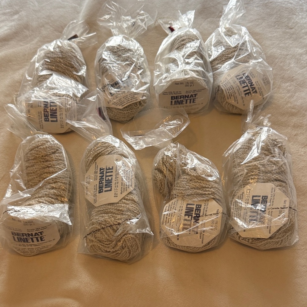8 skeins bernat linette yarn